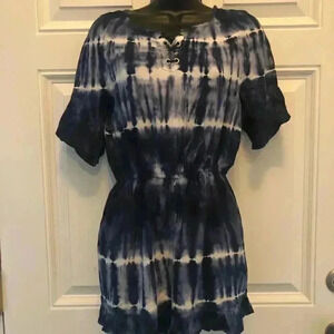 Navy and white romper size junior small